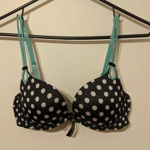 Polka Dot Victoria's Secret Push Up Bra